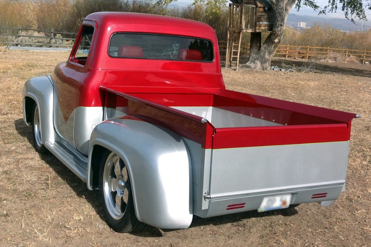 1954 FORD F-100 CUSTOM PICKUP - Rear 3/4 - 185541