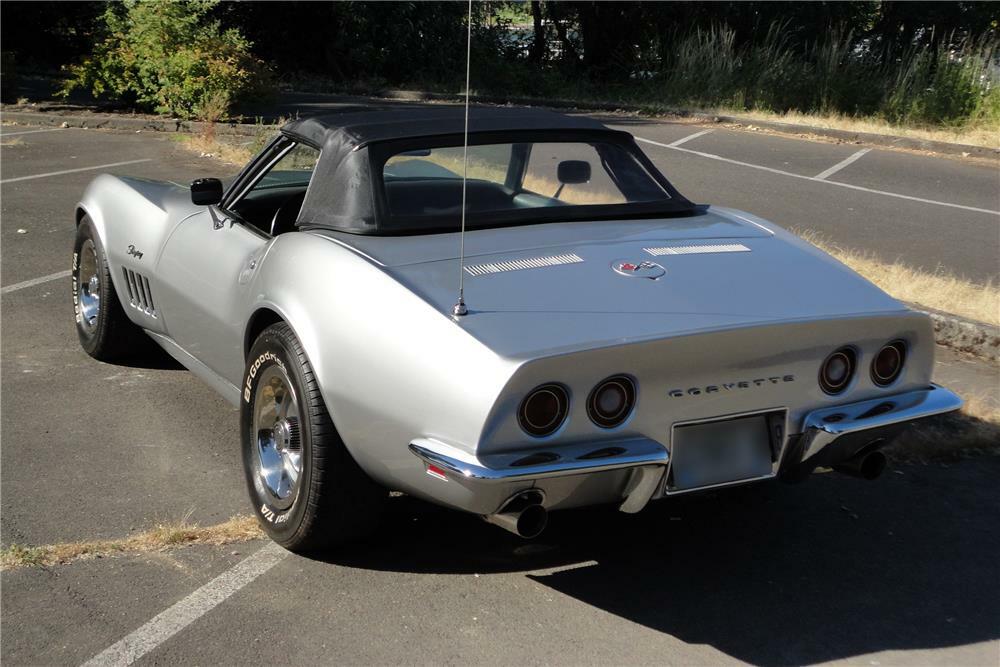 1969 CHEVROLET CORVETTE CONVERTIBLE - Rear 3/4 - 185646