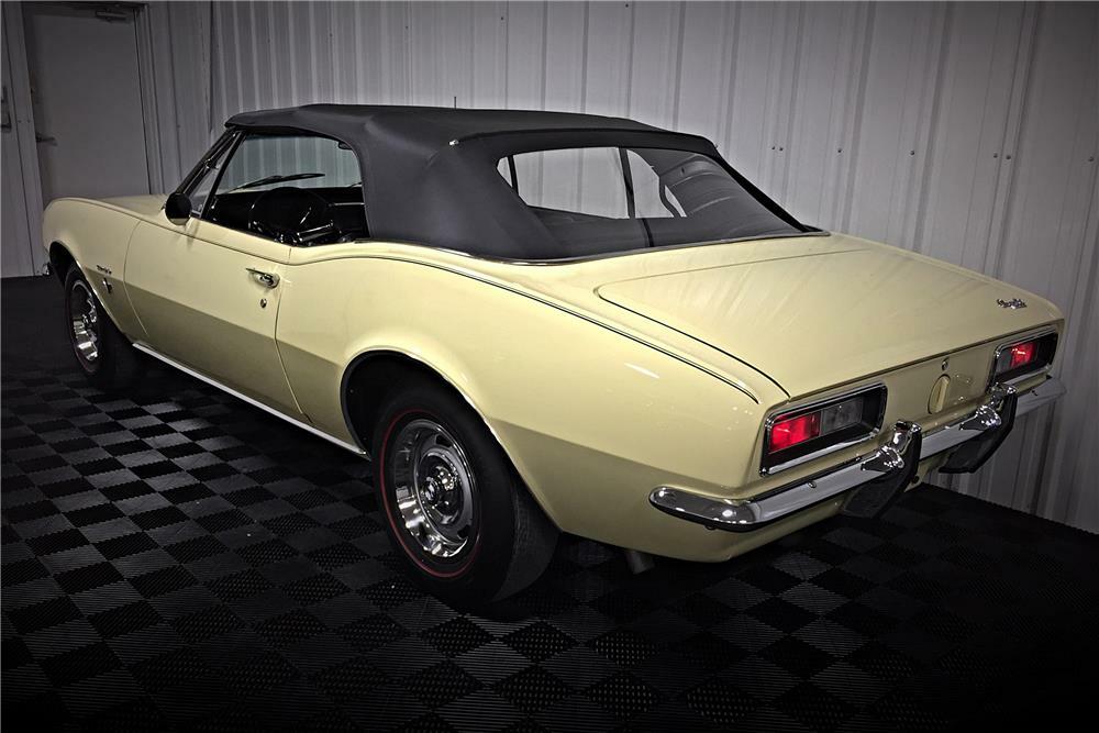1967 CHEVROLET CAMARO CONVERTIBLE - Rear 3/4 - 185652