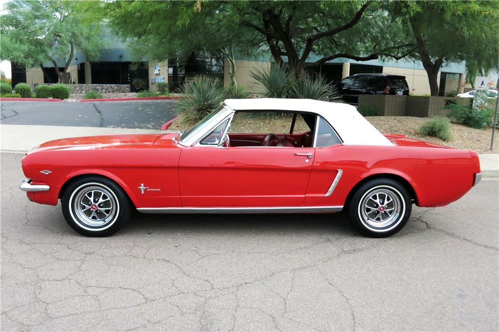 1965 FORD MUSTANG CONVERTIBLE - Side Profile - 185867