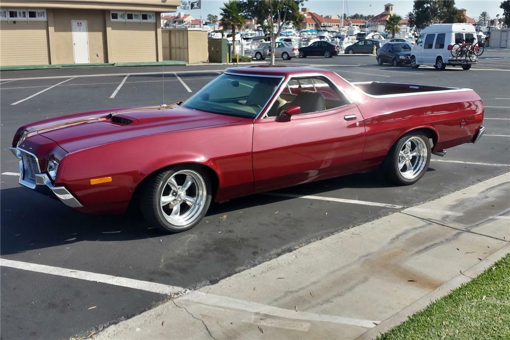 1972 FORD RANCHERO GT CUSTOM PICKUP - Side Profile - 185925