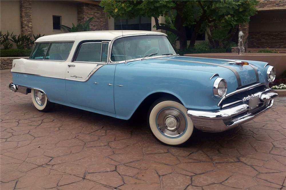1955 PONTIAC SAFARI WAGON - Front 3/4 - 186896