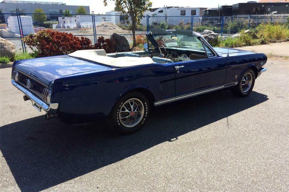 1966 Ford Mustang Convertible 1966 Ford Mustang Convertible Rear 3 4 186962