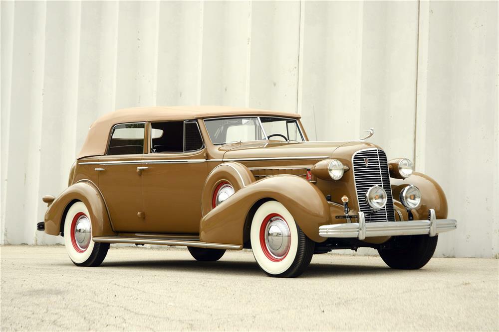 1936 CADILLAC SERIES 75 V8 CONVERTIBLE SEDAN - Side Profile - 187071