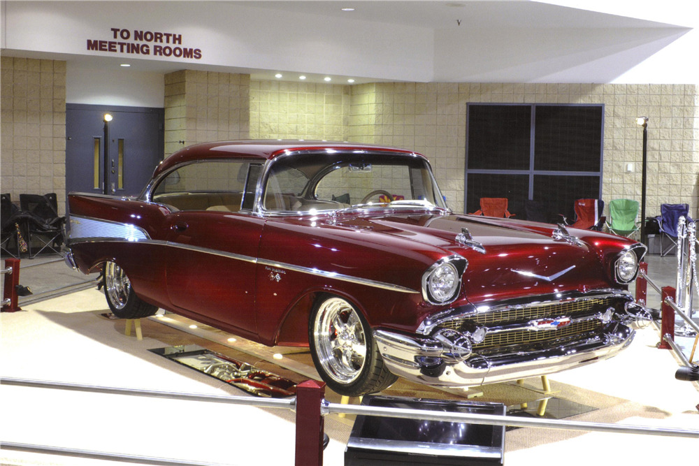 1957 CHEVROLET BEL AIR CUSTOM HARDTOP - Side Profile - 187442
