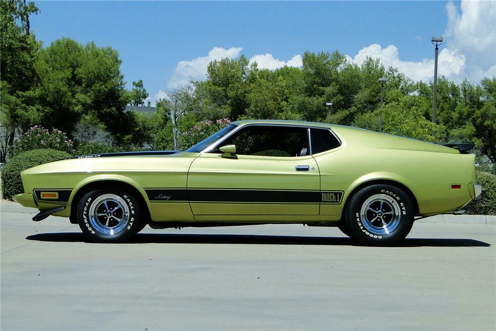 1973 FORD MUSTANG MACH 1 RAM AIR - Side Profile - 187490