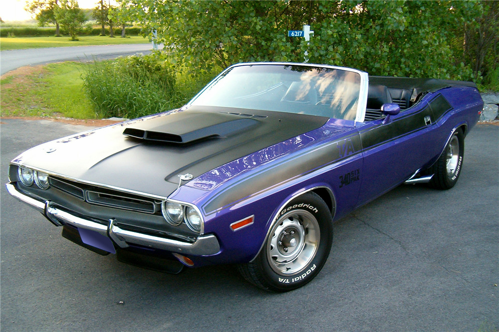 1971 DODGE CHALLENGER CUSTOM CONVERTIBLE - Front 3/4 - 188604