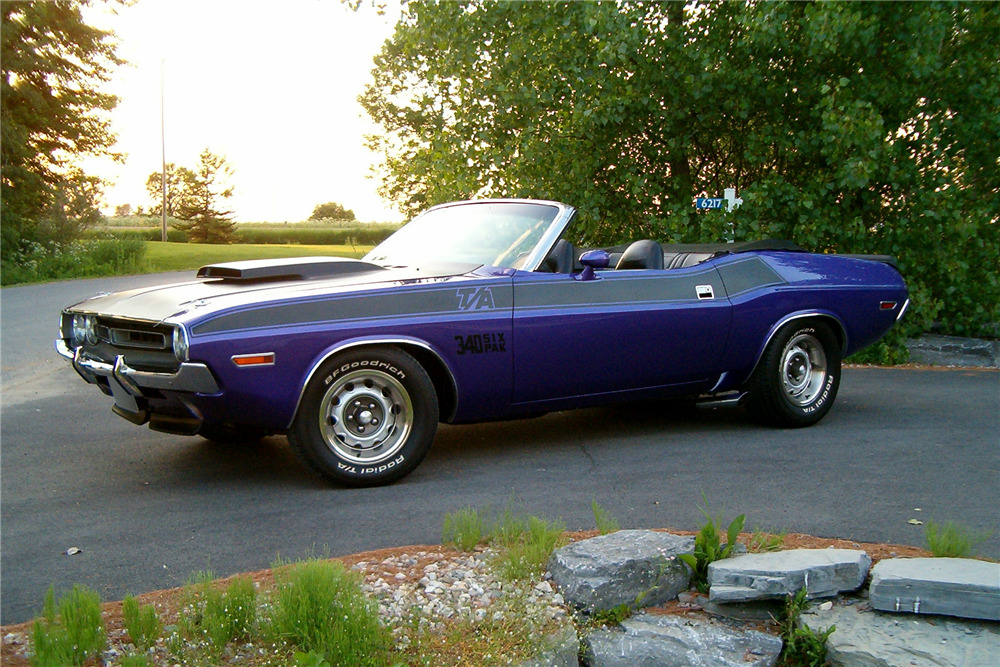 1971 DODGE CHALLENGER CUSTOM CONVERTIBLE - Side Profile - 188604