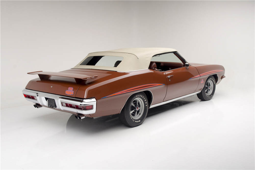 1971 PONTIAC GTO JUDGE CONVERTIBLE - Rear 3/4 - 188605