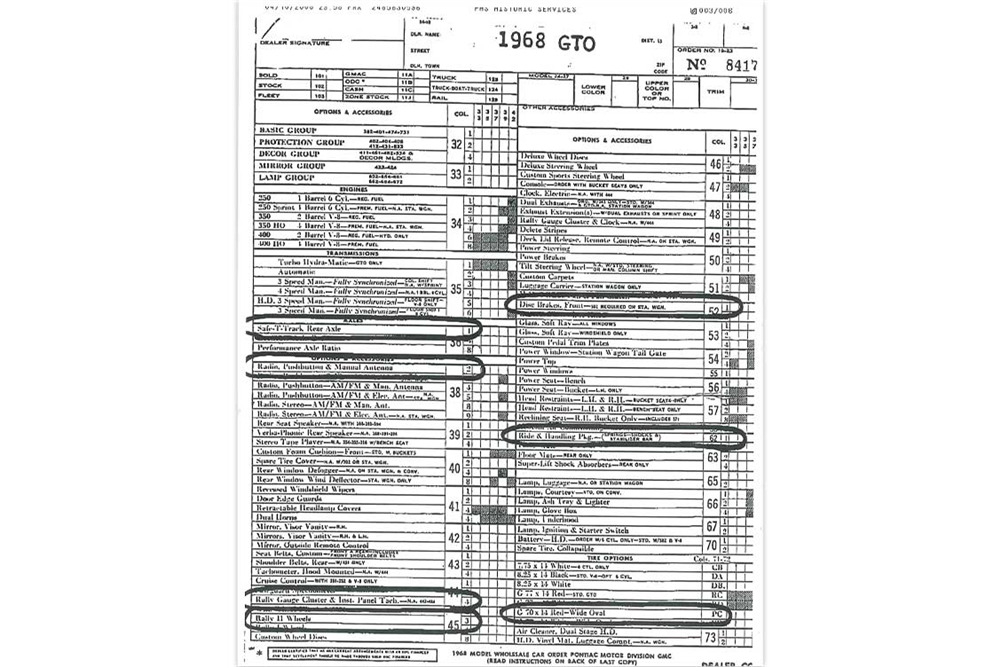 1968 PONTIAC GTO RAM AIR II - Misc 3 - 188610