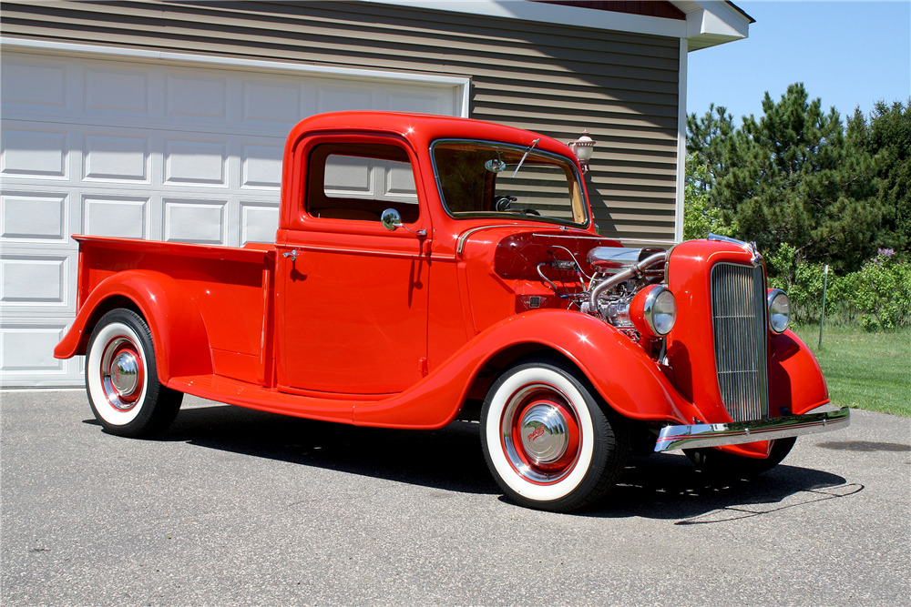 1936 FORD HALF-TON CUSTOM PICKUP - Front 3/4 - 188631
