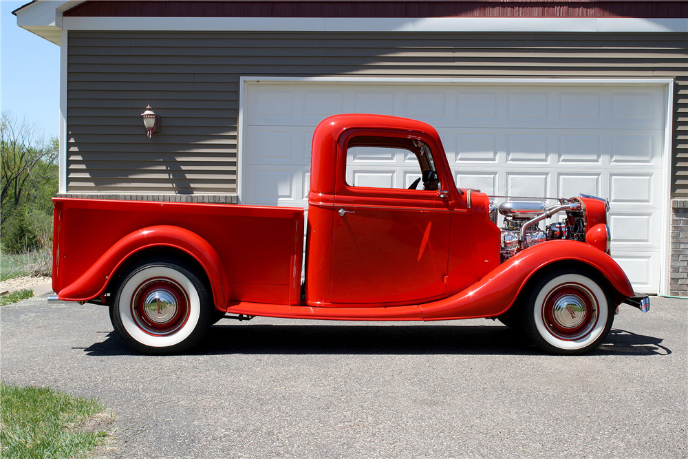 1936 FORD HALF-TON CUSTOM PICKUP - Side Profile - 188631