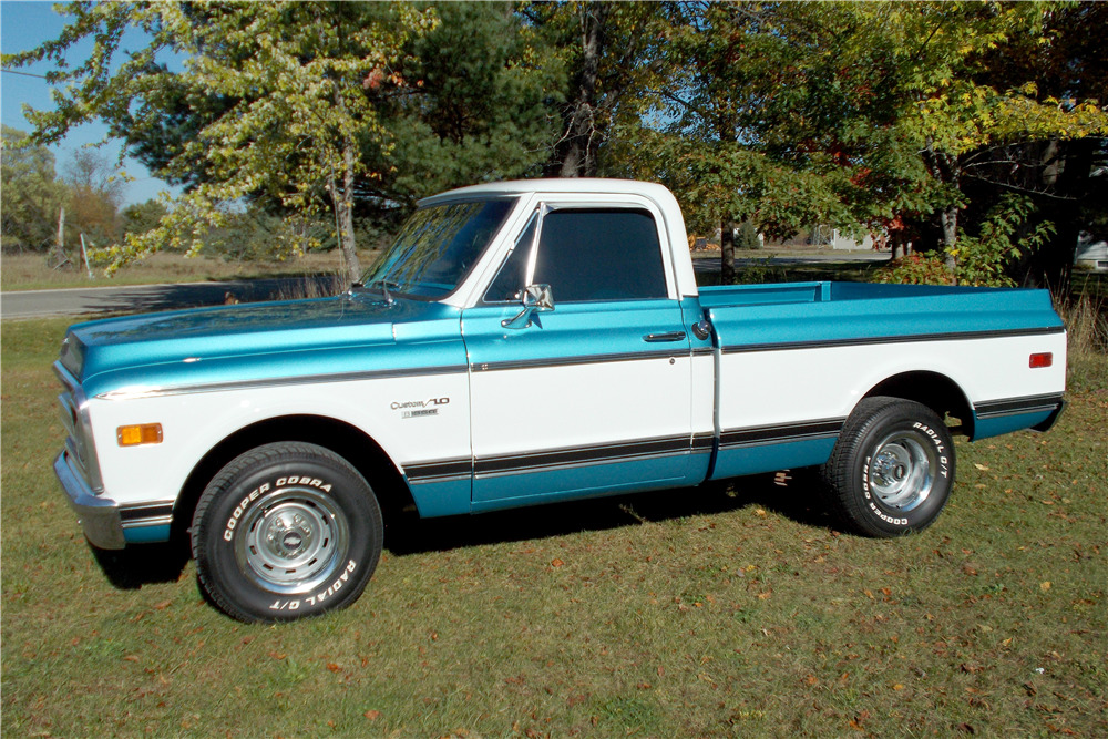 1970 CHEVROLET C-10 FLEETSIDE PICKUP - Side Profile - 188751