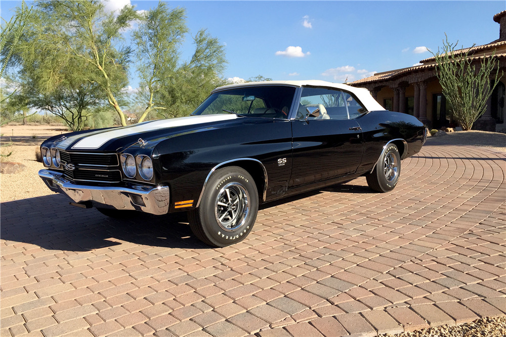 1970 CHEVROLET CHEVELLE SS 396 CONVERTIBLE - Front 3/4 - 188830