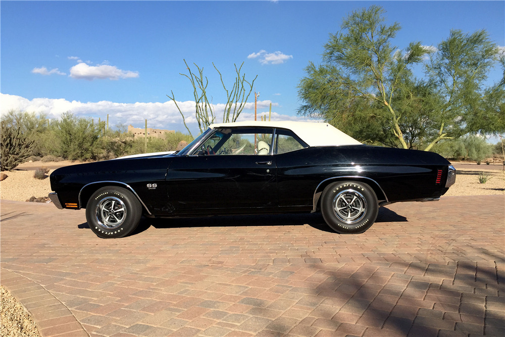 1970 CHEVROLET CHEVELLE SS 396 CONVERTIBLE - Side Profile - 188830
