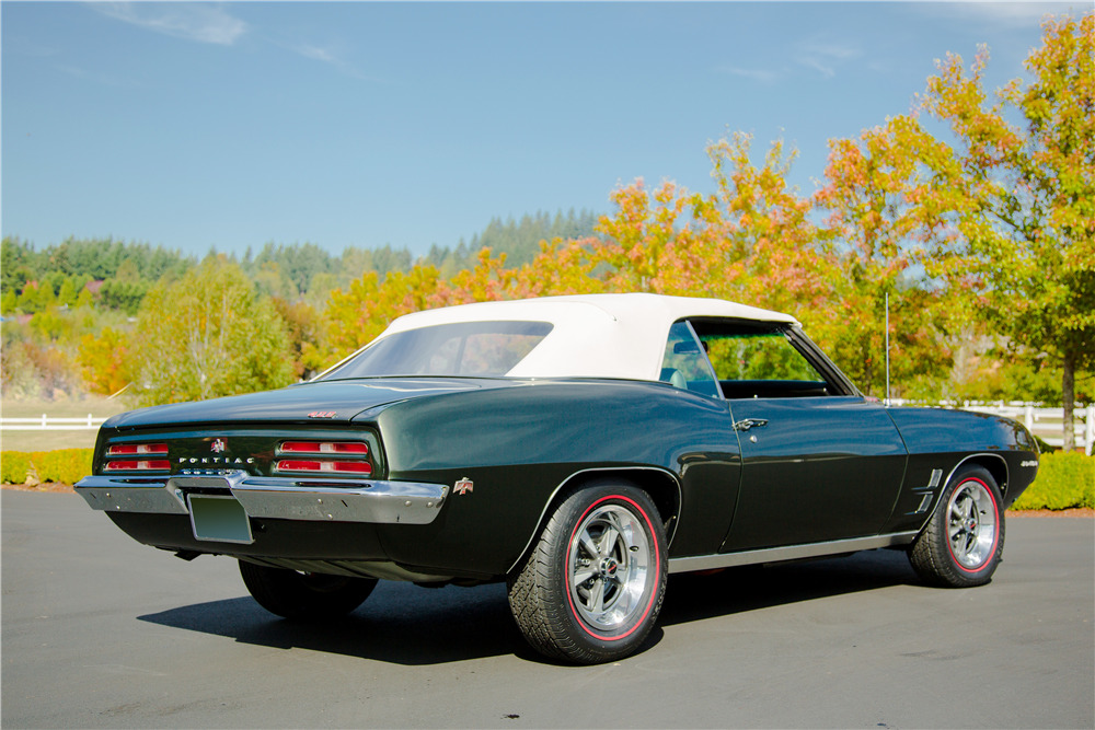 1969 PONTIAC FIREBIRD 400 CONVERTIBLE - Rear 3/4 - 188938