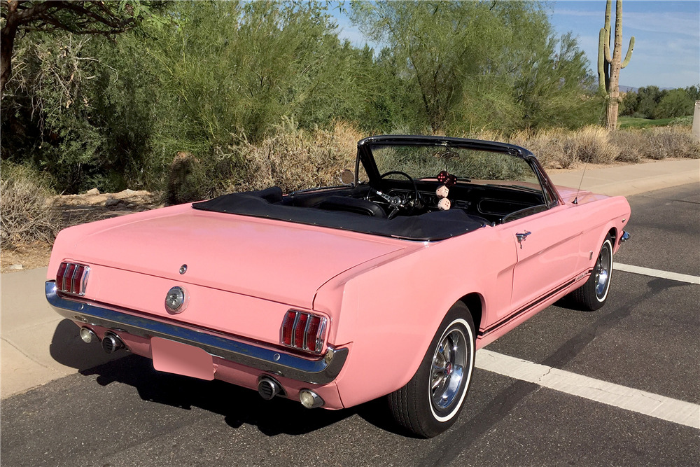 1966 FORD MUSTANG CONVERTIBLE - Rear 3/4 - 188948