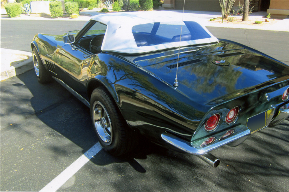1969 CHEVROLET CORVETTE CONVERTIBLE - Rear 3/4 - 189013