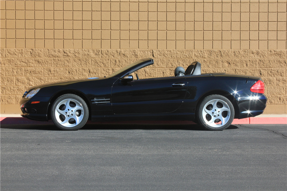 2005 MERCEDES-BENZ SL500 CONVERTIBLE - Side Profile - 189186