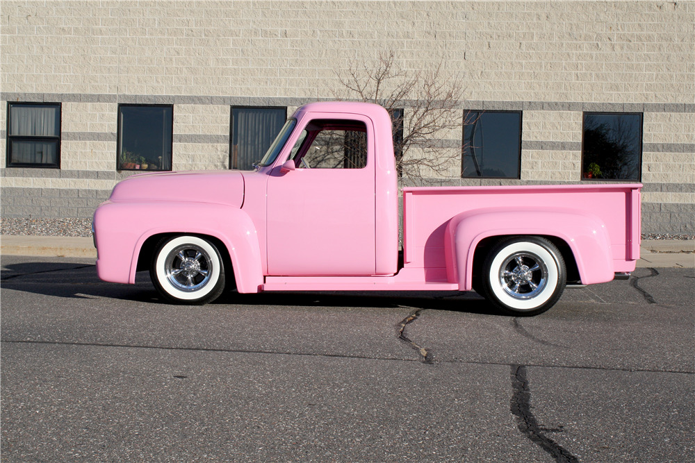 1953 FORD F-100 CUSTOM PICKUP - Side Profile - 189232