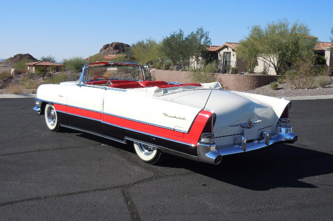 1955 PACKARD CARIBBEAN CONVERTIBLE - Rear 3/4 - 189381