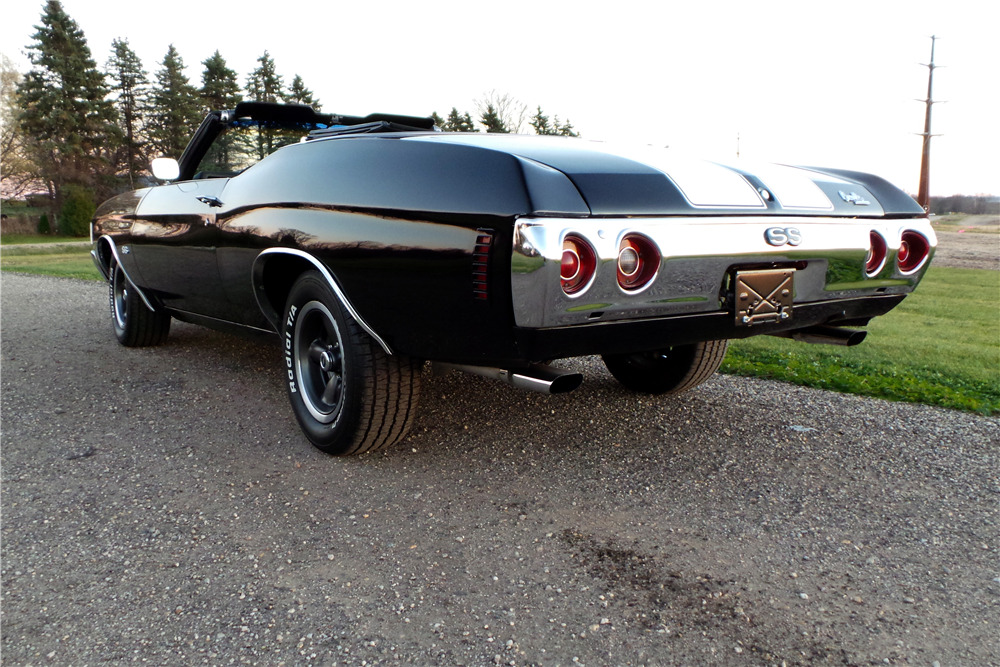 1972 CHEVROLET CHEVELLE SS 454 RECREATION CONVERTIBLE - Rear 3/4 - 189462