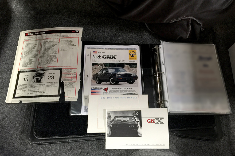 1987 BUICK GRAND NATIONAL GNX  - Side Profile - 189534