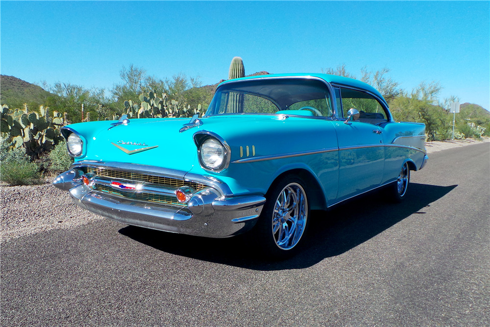 Chevrolet Bel Air 1957 бирюзовый