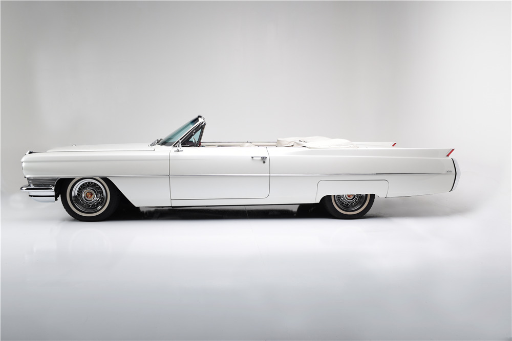 1964 CADILLAC DE VILLE CONVERTIBLE - Side Profile - 189624