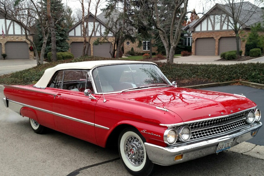 1961 FORD GALAXIE SUNLINER CONVERTIBLE - Front 3/4 - 189686
