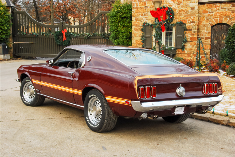 1969 FORD MUSTANG MACH 1 428 SCJ FASTBACK - Rear 3/4 - 190509