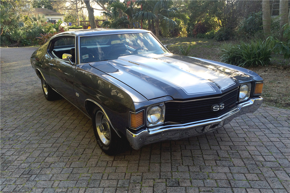1972 CHEVROLET CHEVELLE SS - Front 3/4 - 193917