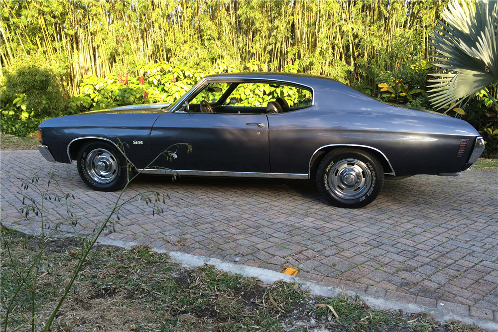 1972 CHEVROLET CHEVELLE SS - Side Profile - 193917