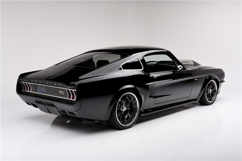 1967 FORD MUSTANG CUSTOM SUPERCHARGED FASTBACK "OBSIDIAN" - Rear ...