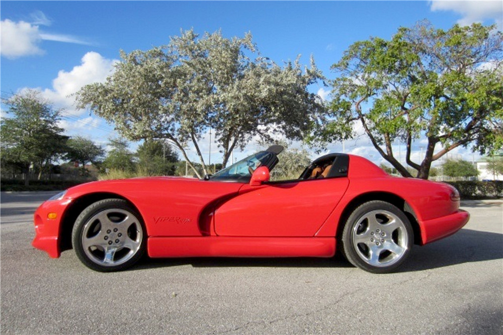 2000 DODGE VIPER RT/10 CONVERTIBLE - Side Profile - 194270