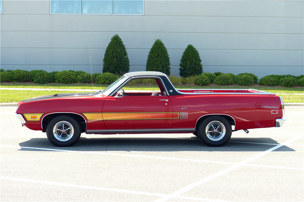 1970 FORD RANCHERO GT PICKUP - Side Profile - 194386