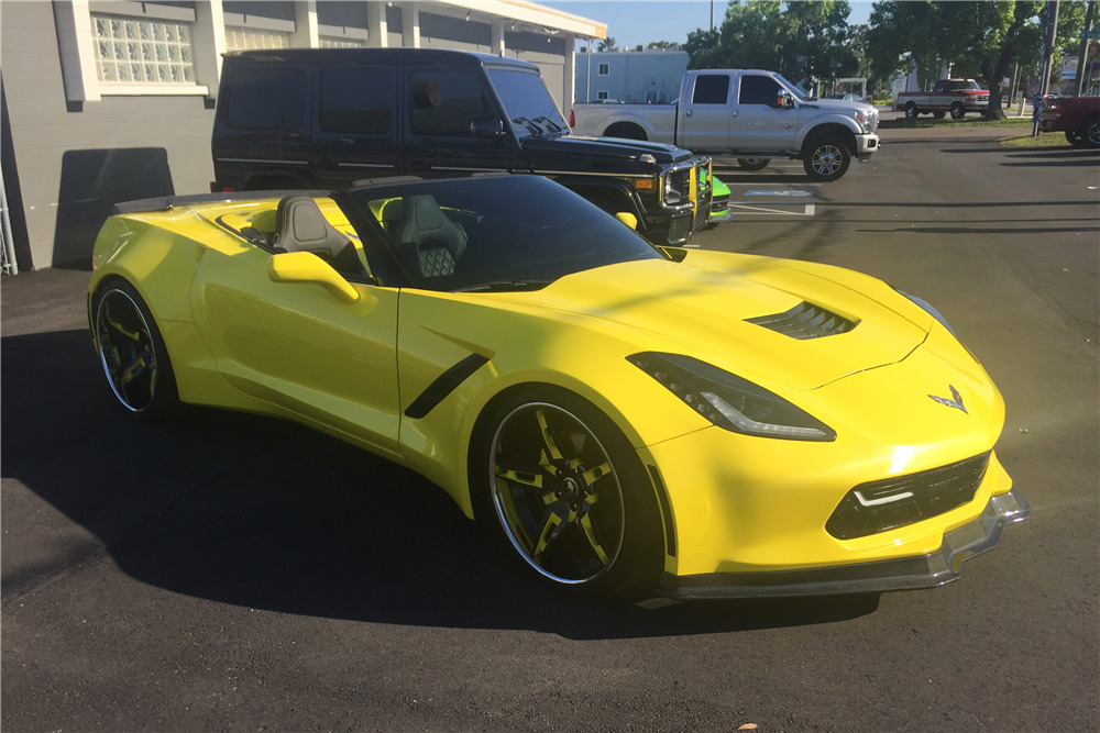 2014 CHEVROLET CORVETTE CUSTOM CONVERTIBLE - Front 3/4 - 195131