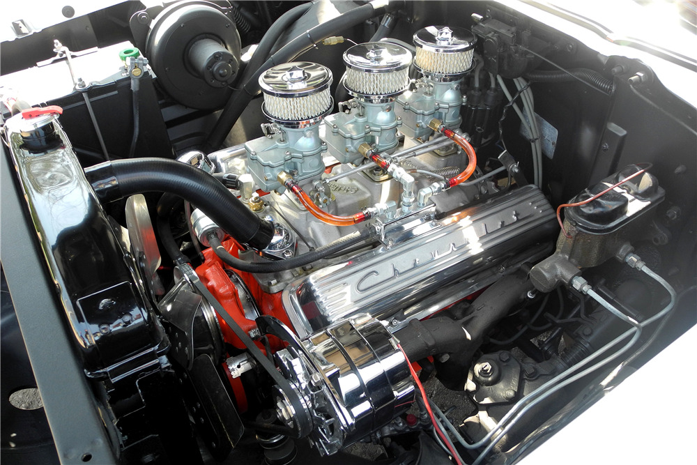 1957 CHEVROLET 150 CUSTOM 2-DOOR POST - Engine - 195539