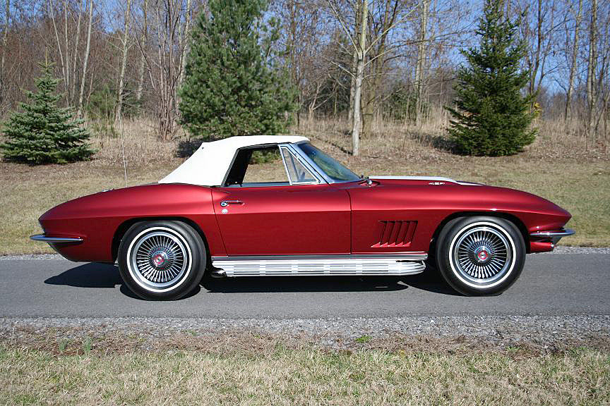 1967 CHEVROLET CORVETTE 427/435 CONVERTIBLE - Side Profile - 195588