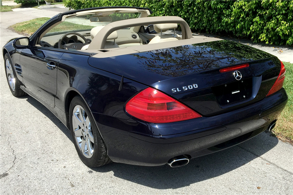 2003 MERCEDES-BENZ SL 500 CONVERTIBLE - Rear 3/4 - 195754