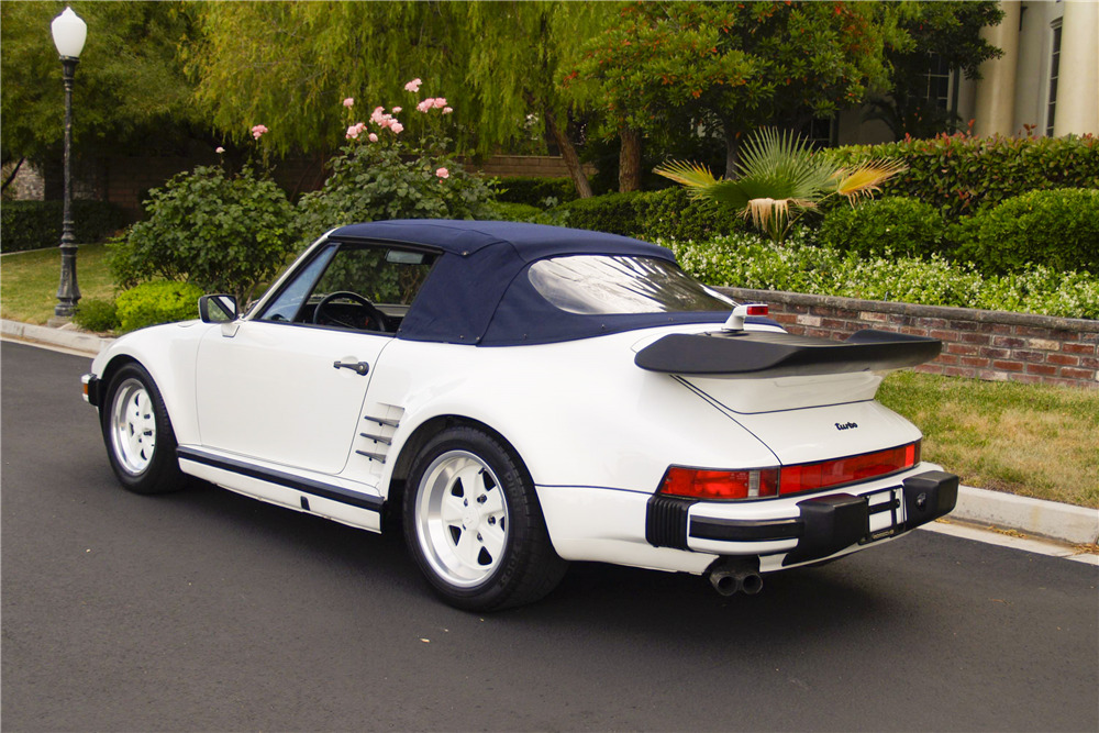 1989 PORSCHE 911 TURBO SLANT NOSE CABRIOLET - Rear 3/4 - 195805