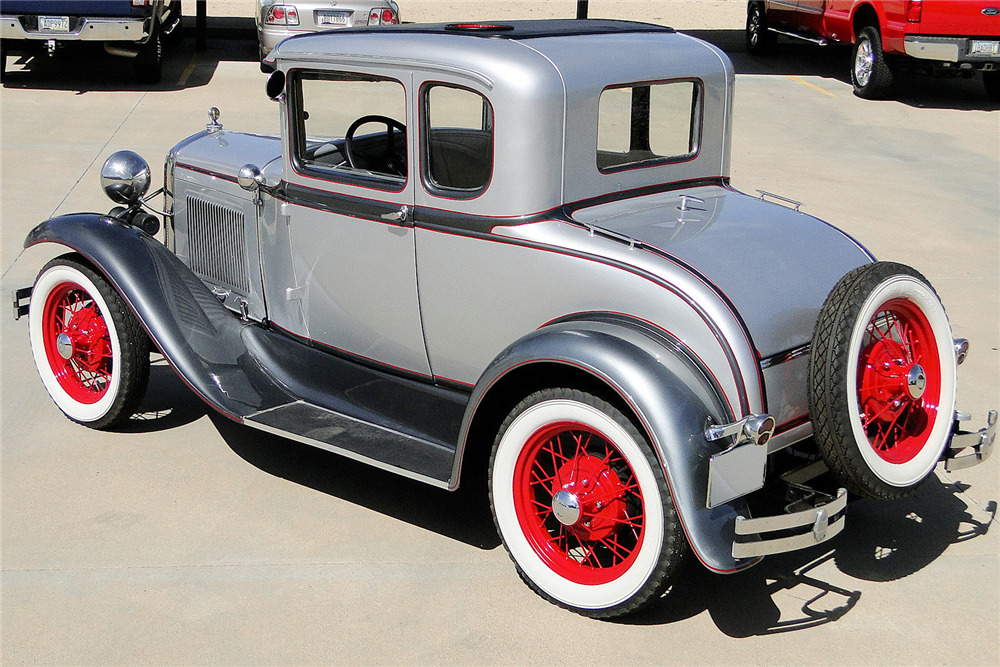 1930 FORD MODEL A RUMBLE SEAT COUPE - Rear 3/4 - 195815