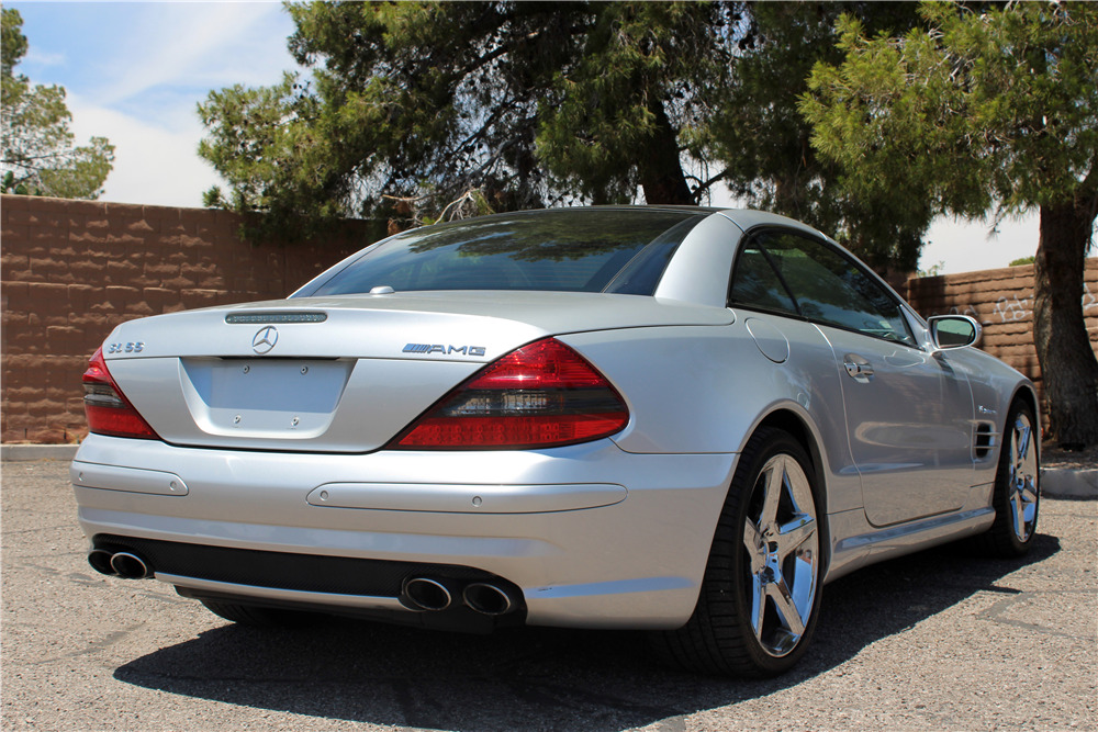 2008 MERCEDES-BENZ SL55 AMG CONVERTIBLE - Rear 3/4 - 197108