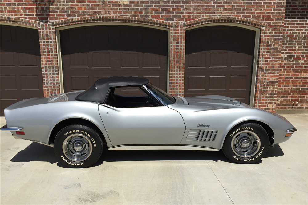 1971 CHEVROLET CORVETTE 454/365 CONVERTIBLE - Side Profile - 197251