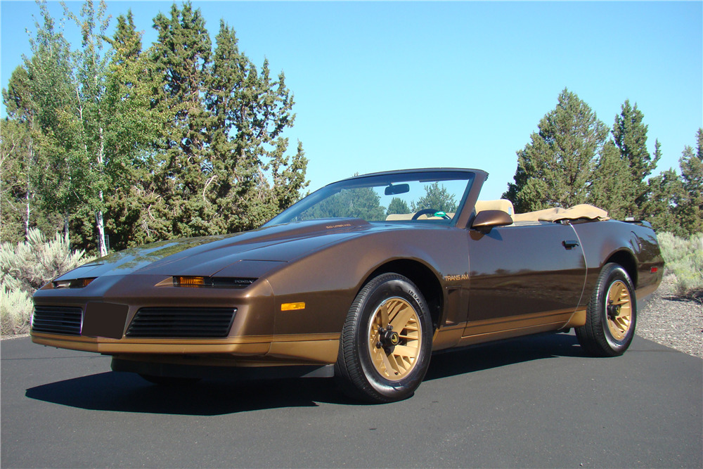1984 Pontiac Trans Am Custom Convertible 1984 Pontiac Trans Am Custom Convertible Front 3 4 198335