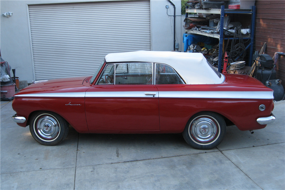 1963 Red Rambler 1963 RAMBLER AMERICAN CONVERTIBLE - Side Profile - 198779