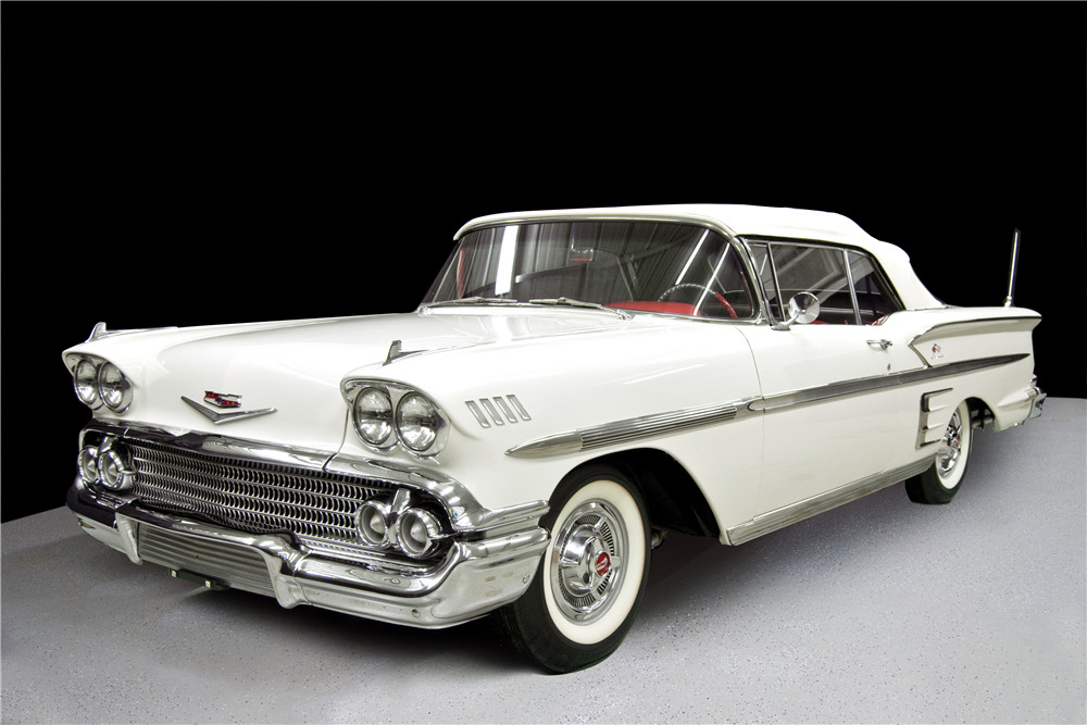 1958 CHEVROLET IMPALA CONVERTIBLE - Front 3/4 - 198797
