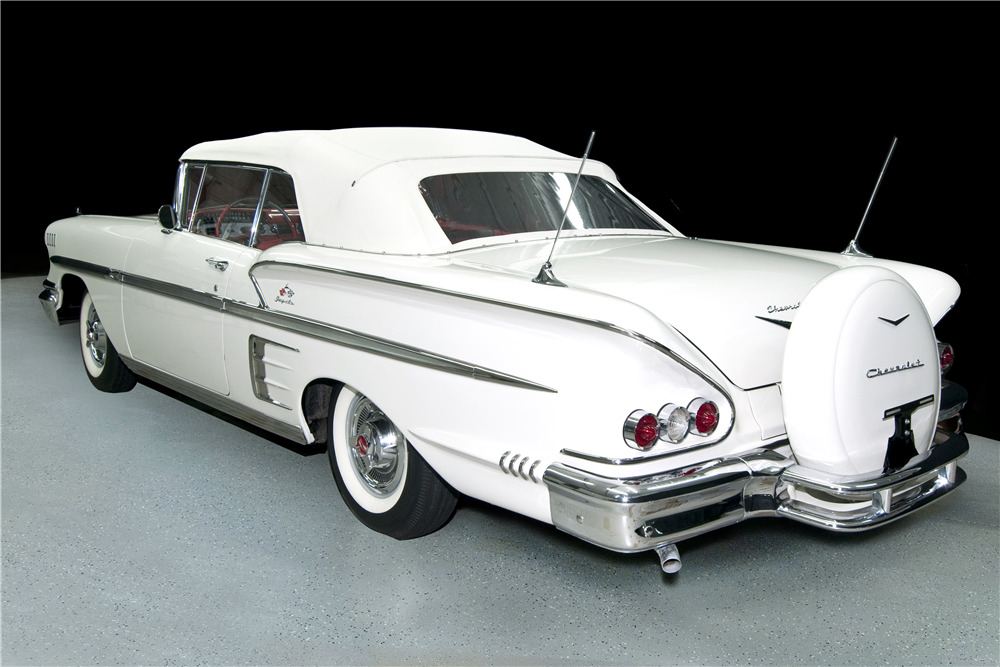 1958 CHEVROLET IMPALA CONVERTIBLE - Rear 3/4 - 198797
