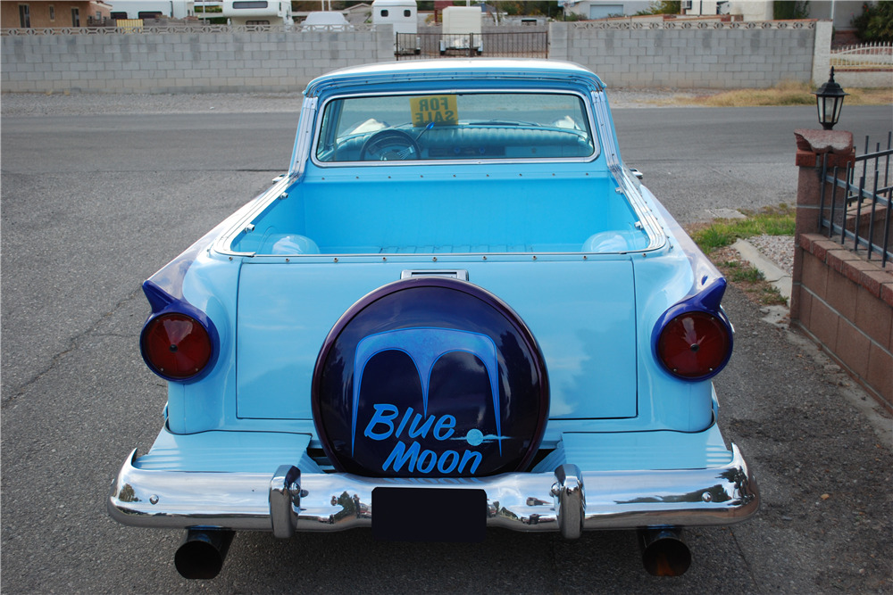 1957 FORD RANCHERO CUSTOM PICKUP - Rear 3/4 - 198923