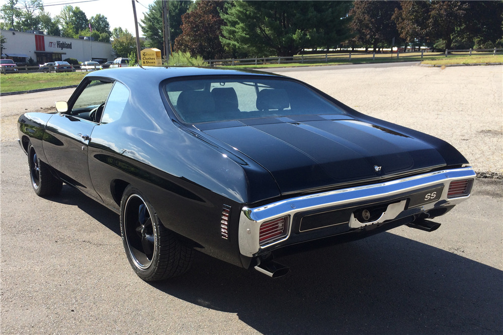 1970 CHEVROLET CHEVELLE CUSTOM COUPE - Rear 3/4 - 199125